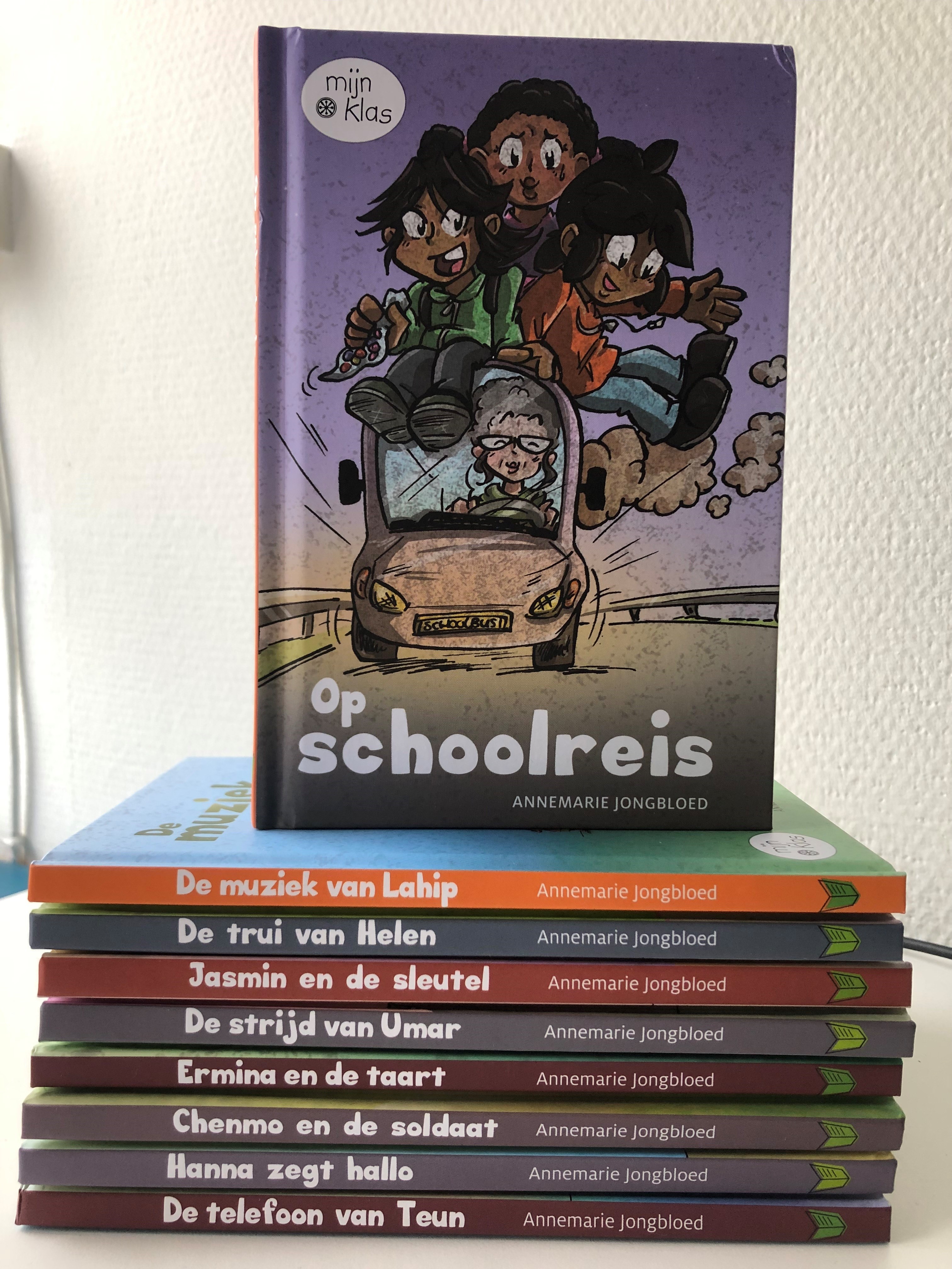 foto van de boekenreeks mijn klas